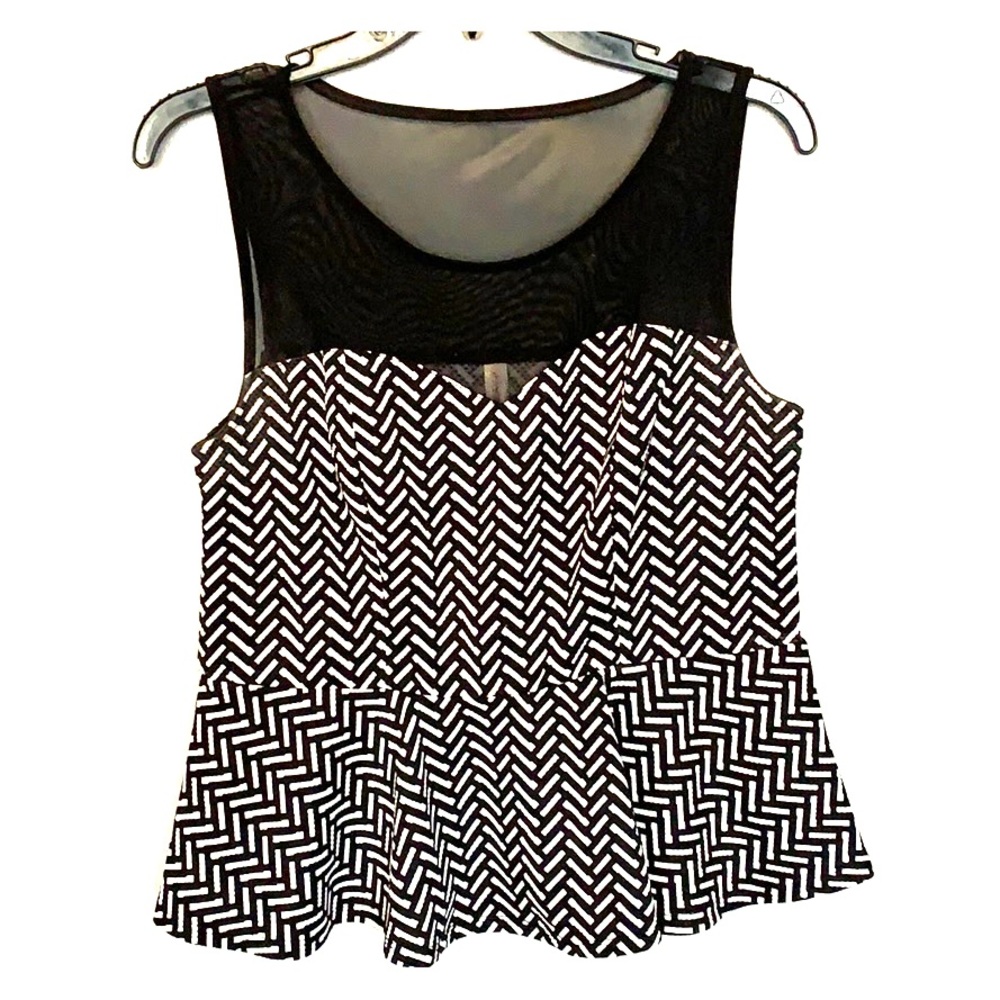 Cute black and white tank